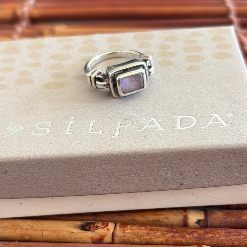 Silpada Sterling Silver & Amethyst Ring